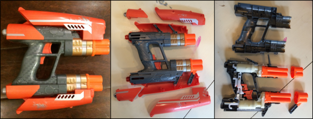 Nerf Blasters come apart fairly easily. Getting it back together...that's the tricky part. 