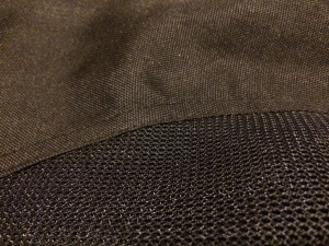 It is mesh in some parts. This is great because it somewhat mimics the multiple fabrics of Peter Quill's trousers. 