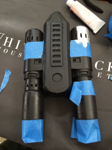 I applied tape to try and control the silver as I applied it. 